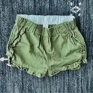 Crewcuts Girls' ruffle pull-on short in chino 4T
